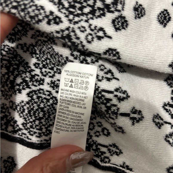 Lucky Brand Open Front Tribal Waterfall Cardigan Sweater. Medium - Picture 6 of 6